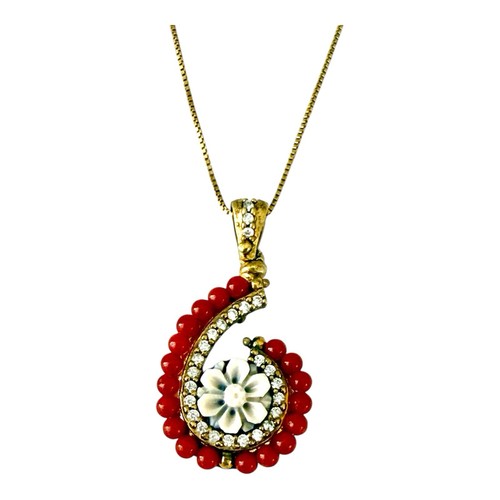 Corallo ciondolo collana con - ciondolo,