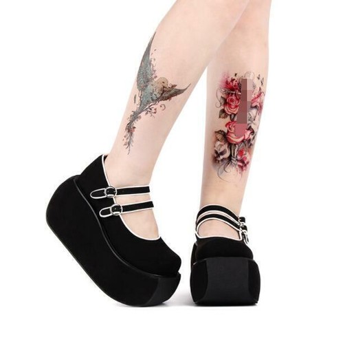 Mocassini donna neri - , zeppa