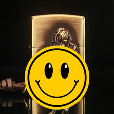 Zippo in ottone stile vintage