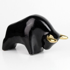 Toro in ceramica bufalo
