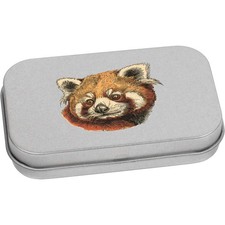 'Ritratto di panda rosso' scatola di latta / immagazzinaggio con cerniera in metallo (TT056281)