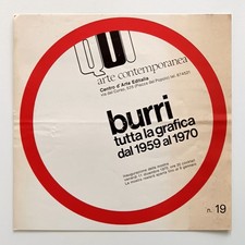 Alberto Burri Tutta la grafica dal 1959 al 1970 Galleria Editalia Roma 1970