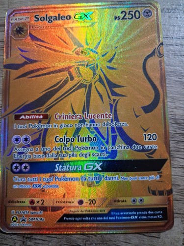 Carta pokémon solgaleo gx - pokémon,