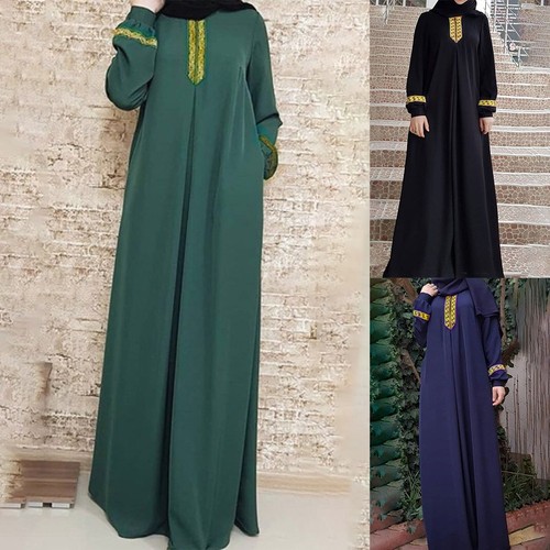 Maxi abito classico navy - maxi,