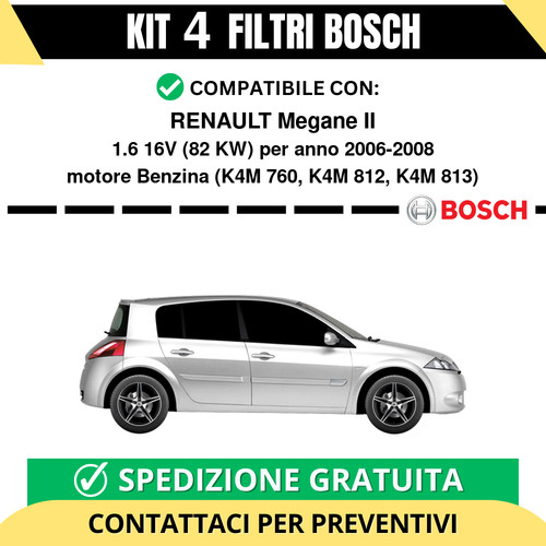 Kit bosch filtri tagliando - 4,