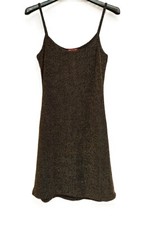 Vestito mini Extreme, elegante, donna, estivo, nero, lycra, lurex, Tg. 42, usato