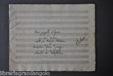 Musica Spartito Violino Pezzi Opera Lirica Manfredini Maestro Tagliatelle 1800