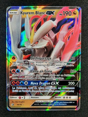 Carte pokémon kyurem blanc - pokémon,