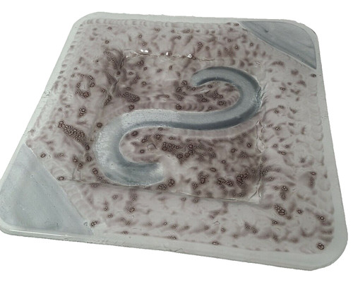 Piatto portata moderno blu - portata,