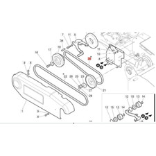 CINGHIA TRASMISSIONE TRINCIASARMENTI EFCO DR 65 80 HR KR NIBBI BERTOLINI 1155 Lp