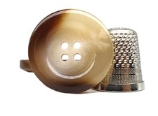 Bottoni di corno per camicie - giacche - cappotti (ecrù - grigio - mar BC