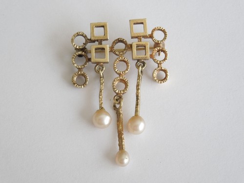 Spilla vintage perle americane - spilla,