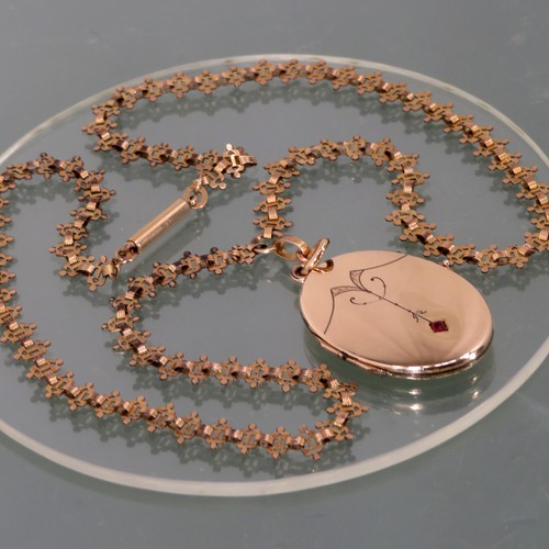 Collana medaglione oro doppio - collana,