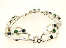 BRACCIALE VINTAGE ANNI '70 IN ARGENTO 925 DA DONNA MADE IN ITALY