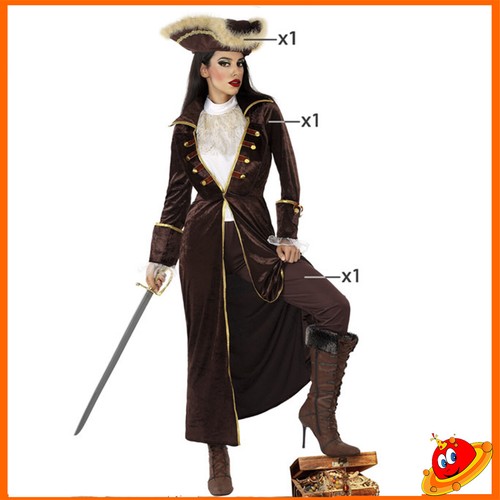 Costume carnevale donna pirata - carnevale,