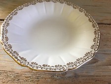 1930 Alzata Alzatina Fruttiera Porcellana Bavaria Piatto Oro Zecchino