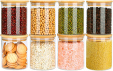 8X430Ml Barattoli Vetro Con