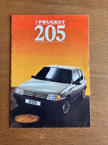 Brochure vendita peugeot 205 - vendita,