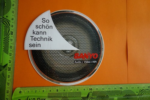 Vecchio adesivo hifi - vecchio, autoradio