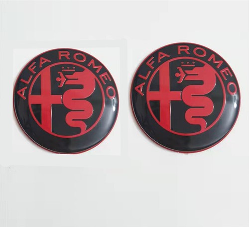 2pz adesivo 74mm alfa romeo - adesivo,