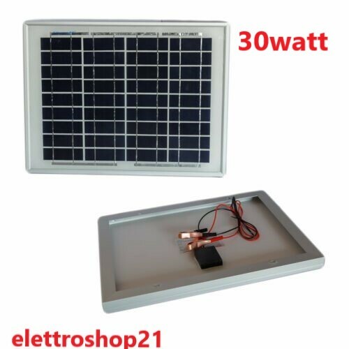 Pannello fotovoltaico 30w 12v - fotovoltaico,