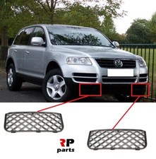 PER VW TOUAREG 2004 - 2006 SET COPPIA GRIGLIA INFERIORE PARAURTI ANTERIORE NUOVA