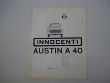advertising Pubblicità 1961 INNOCENTI AUSTIN A 40 A40