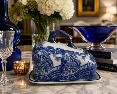 Piatto burro inglese ironstone - piatto,