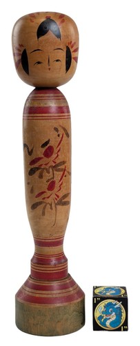 Vintage sakunami kokeshi doll - vintage,
