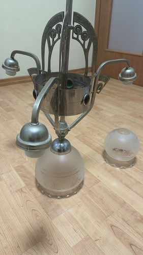 Lampadario antico argento e - lampadario,