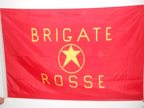 Bandiera italia brigate rosse - italia,