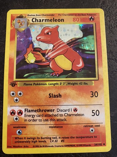 Carta pokemon charmeleon prima - carta,