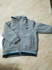 FELPA CON ZIP SENZA CAPPUCCIO, MARCA BROOKSFIELD, NEONATO 6 MESI