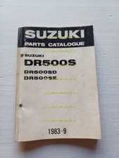 SUZUKI DR 500 SD-SE 1983 enduro catalogo ricambi originale spare parts catalog