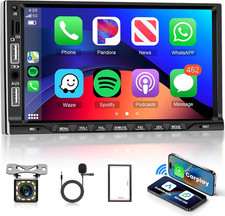 Autoradio 2 Din,  Stereo Auto Con Carplay Wireless E Android Auto, 7 Pollici HD 