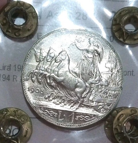 Lira quadriga 1908fdc - lira,