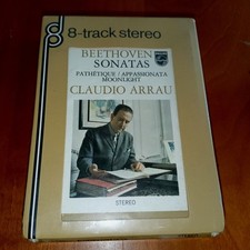 BEETHOVEN - SONATAS - CLAUDIO ARRAU  - STEREO 8 - 8 TRACK - SIGILLATA