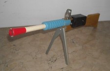 GIOCATTOLI D'EPOCA-LEGNO POLICROMO E METALLO-DA COLLEZIONE-INUSUALE-RARITA'