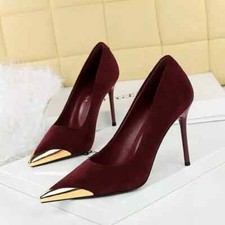 Decolte Scarpe 10 cm Rosso Oro