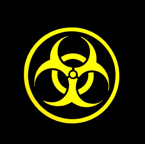 Adesivo neon zombie outbreak - adesivo,