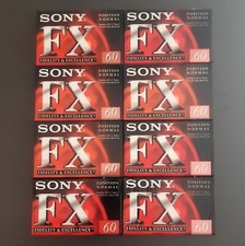Audio Cassette Sony FX 60 - 8 Musicassette Sigillate - 8 no Tdk o Basf NOV