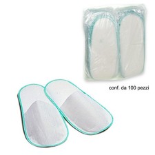 100 PZ CIABATTE PANTOFOLE CIABATTINE TNT MONOUSO MODELLO CHIUSO ESTETISTA SPA