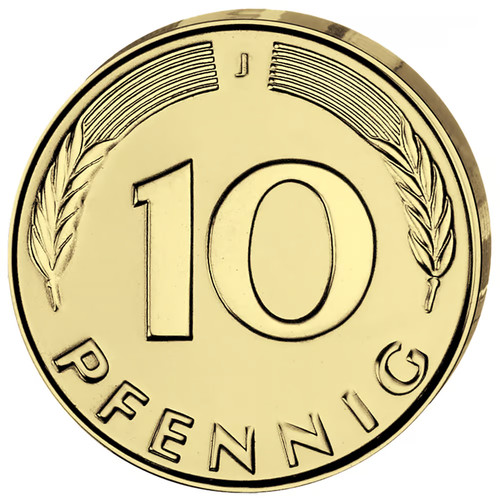 Lotto monete pfennig anno - lotto, 10