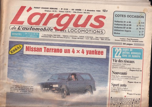 Argus 3122 nissan terrano - n°3122,