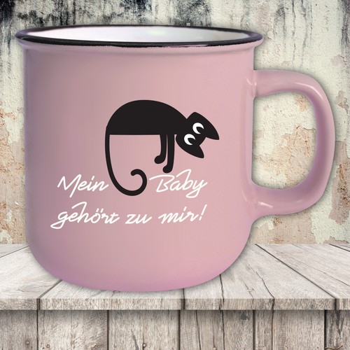 Tazza jumbo vintage rosa t154 - rosa,