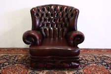Poltrona chesterfield chester bergere MONK inglese pelle BORDEAUX original