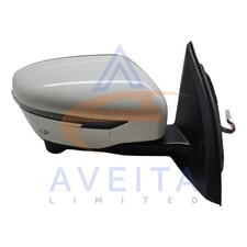 Nissan Qashqai Tekna 2016 J11 P/specchietto retrovisore porta pieghevole destro bianco QAB 96301HV09A