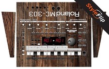Roland MC-303 Groovebox | Legno 3 | Decalcomania protettiva | Pelli StyleFlip
