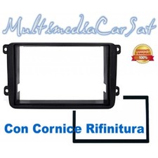 Mascherina Autoradio Radio Cornice Doppio Din SKODA Octavia 07- Navi 3294DD