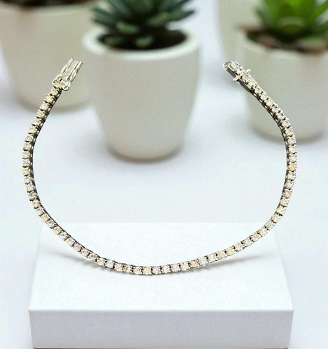 Bracciale tennis argento - bracciale, in